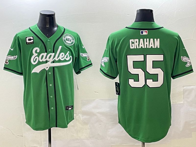 Men Philadelphia Eagles #55 Graham Green three generations Jointly Name 2025 Nike Limited NFL Jersey style 3->philadelphia eagles->NFL Jersey